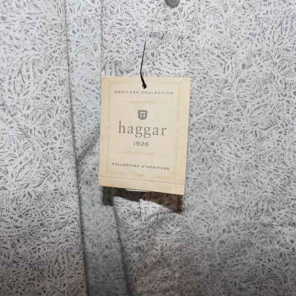 HAGGAR BUTTON DOWN LONG SLEEVE SHIRT - Picture 5 of 6